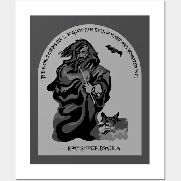 Dracula Quote Wall Art by Slightly Unhinged